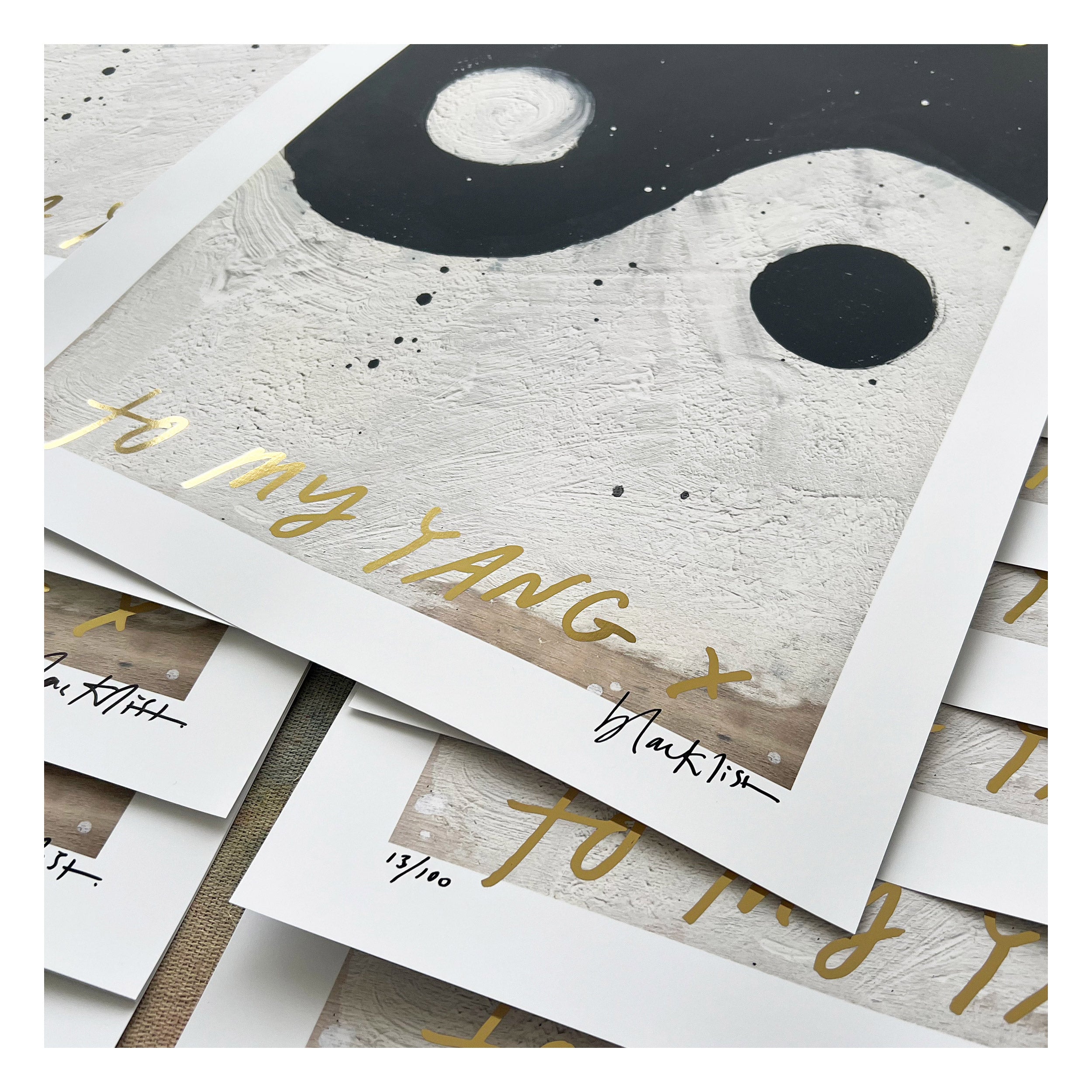 YIN YANG – GOLD FOIL PRINT