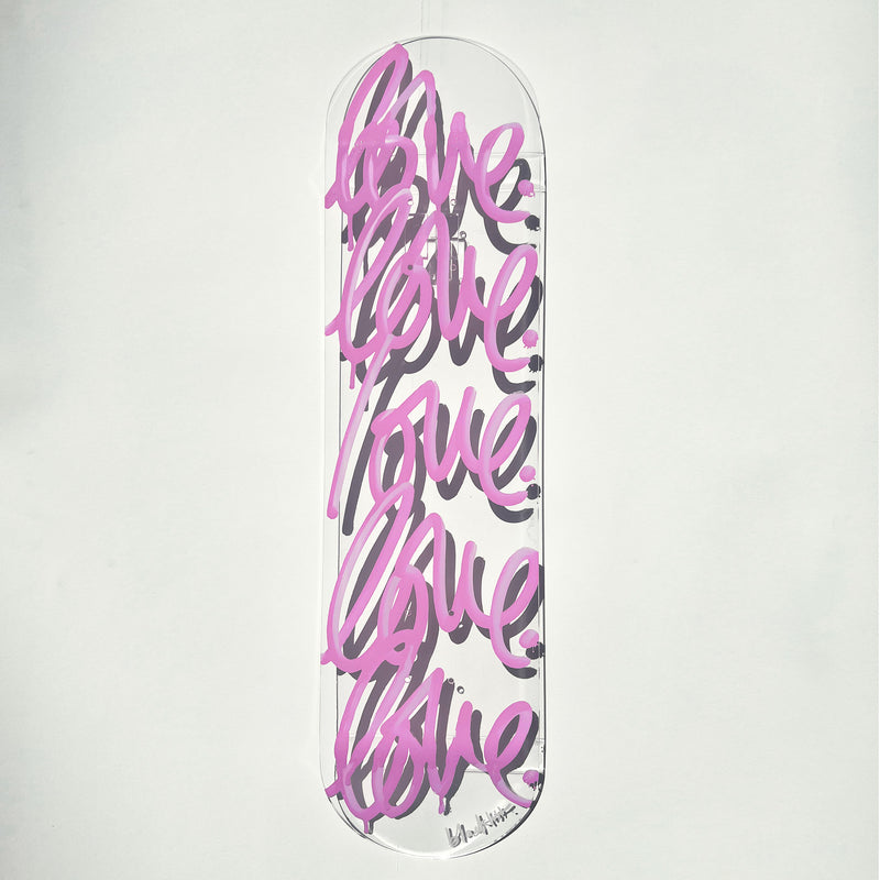 "LOVE" ACRYLIC SKATEBOARD