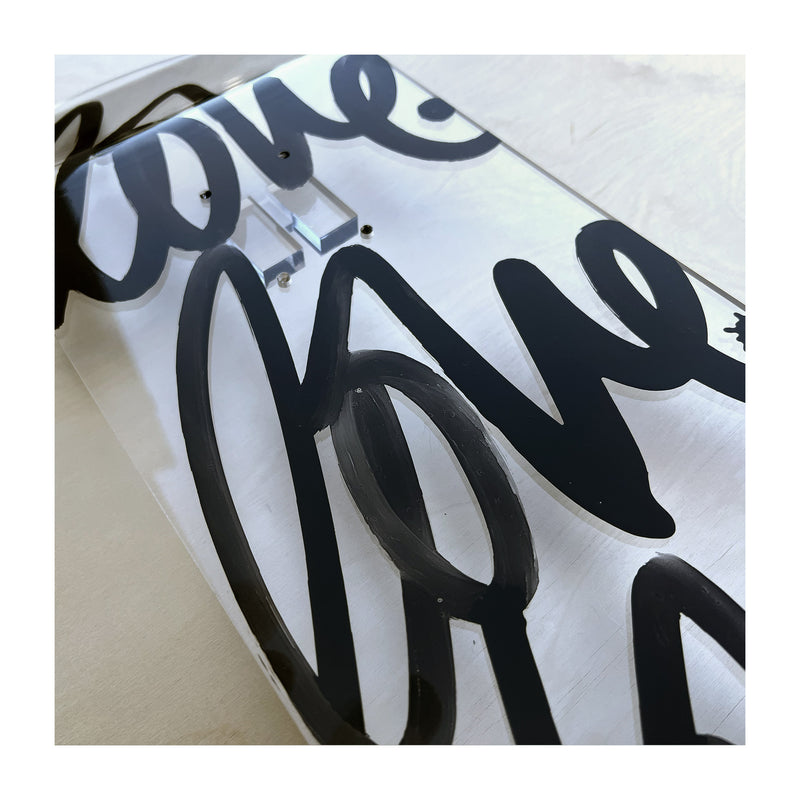 "LOVE" ACRYLIC SKATEBOARD